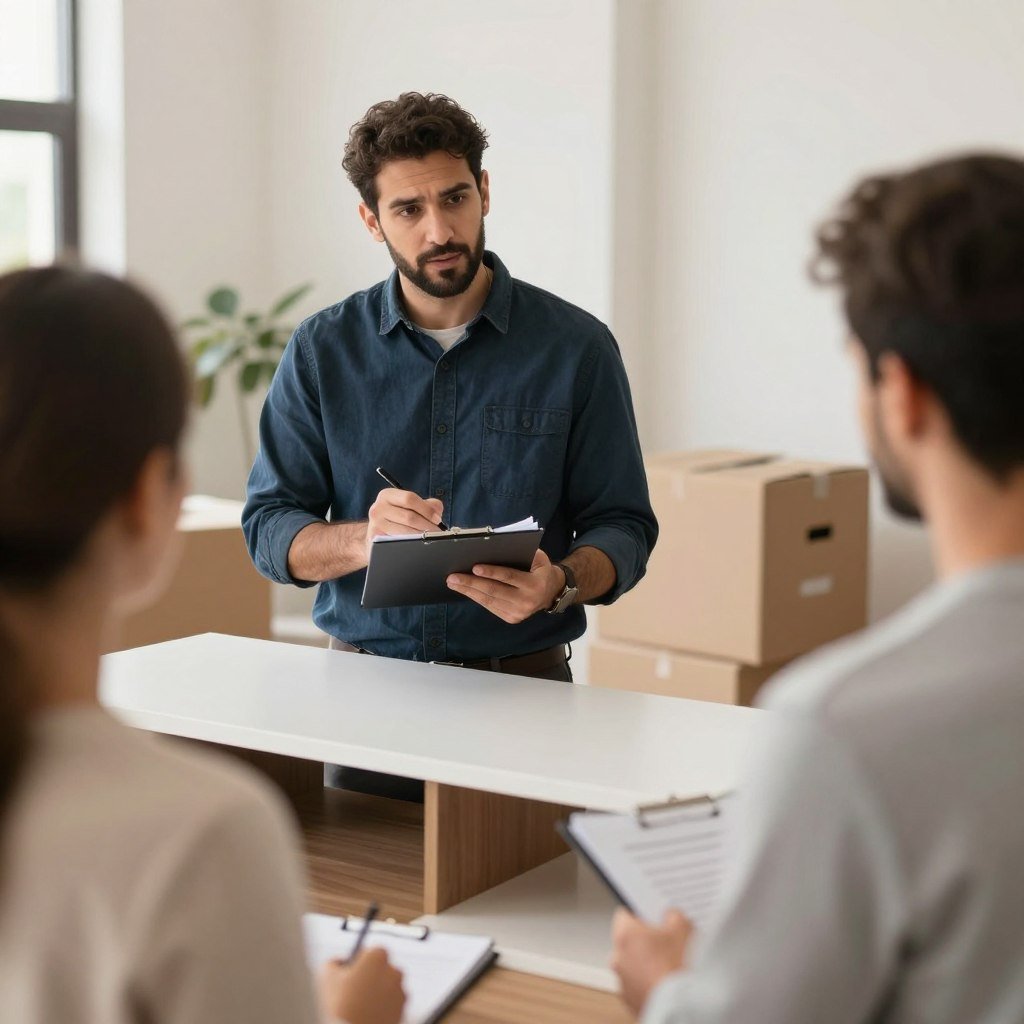 معاينة وتخطيط لعملية نقل عفش في جدة