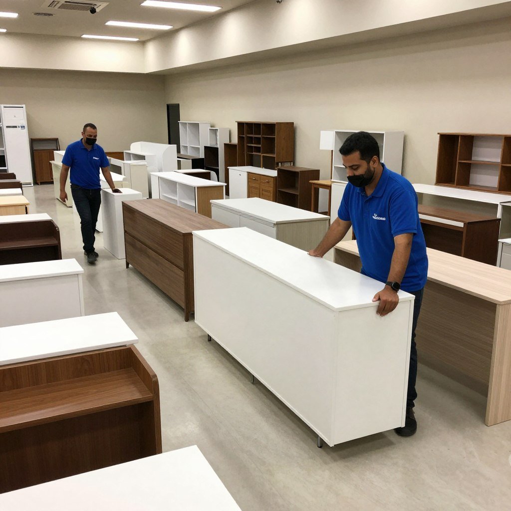 نقل أثاث المحلات التجارية في حي الروابي جدة