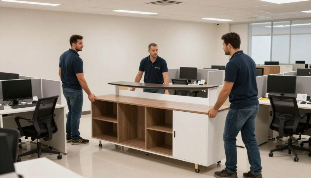 نقل أثاث المكاتب في حي الروضة جدة