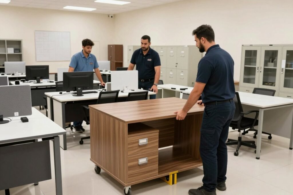 نقل أثاث المكاتب والمحلات التجارية في حي البوادي جدة