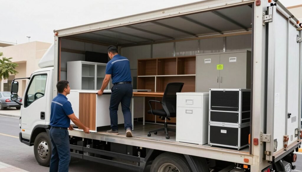 نقل أثاث المكاتب والمحلات في حي السامر جدة