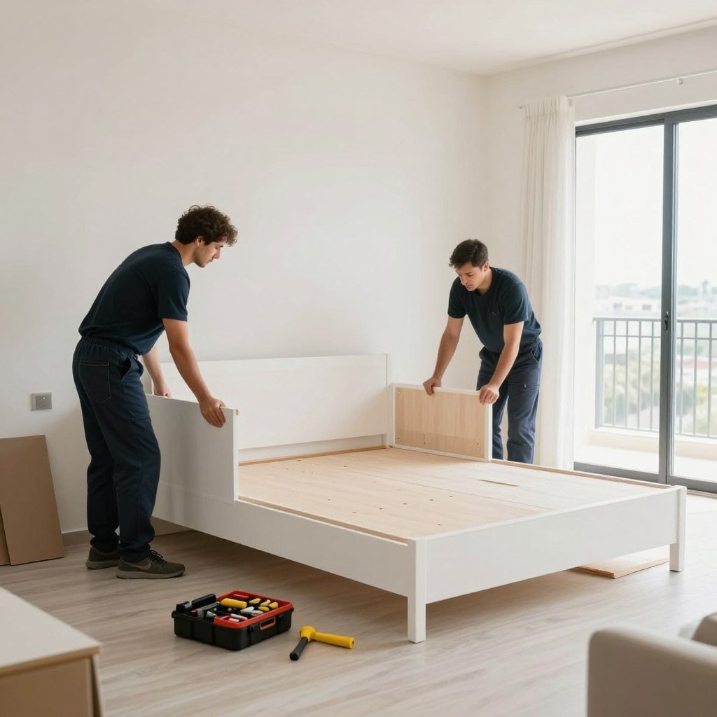 نقل وتركيب الأثاث في المنزل الجديد في جدة